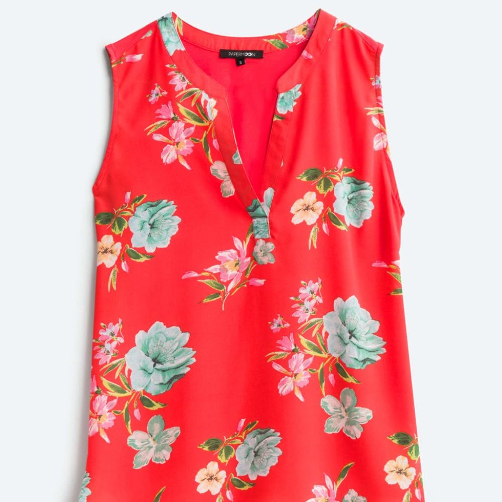 PAPERMOON Fayette Mixed Material Blouse